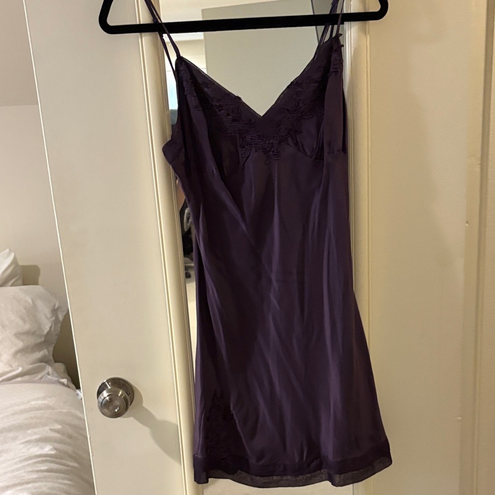 Elegant Purple Lace Chemise